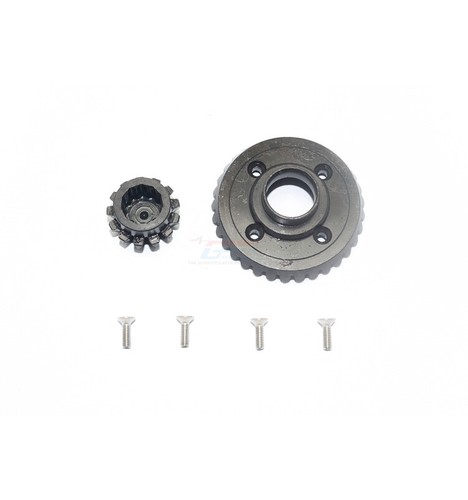 Ingranaggio differenziale anteriore Harden Steel #45 + ingranaggio differenziale posteriore per TRAXXAS UDR - Foto 4 di 9