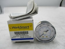 NEW WORKSMART WS-PE-GAGE-17 PRESSURE GAUGE 0-200 PSI1.5"DIA 1/8 NPT BACK