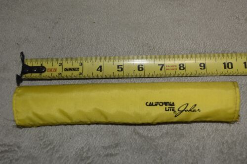 OLD SCHOOL BMX JOHAR CALIFORNIA LITE STRAIGT-BAR PAD - YELLOW ~ FREE SHIP USA!