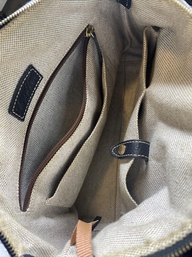 Dooney and Bourke Umhängetasche Handtasche schwarz Dillen 2 Leder mit Schulterriemen - Bild 9 von 19