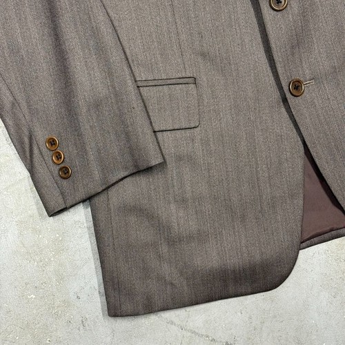 Scabal Blazer 3btn Sport Coat Super 100s Wool Brown Made in Germany 40R - Picture 4 of 11