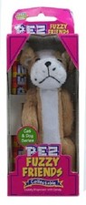 Pez DOG FUZZY FRIENDS BRUTIS BULLDOG PLUSH DISPENSER