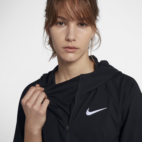 NIKE FLEX RUNNING JACKET SIZE S (890110 010) BLACK SHORT SLEEVE - Picture 2 of 8