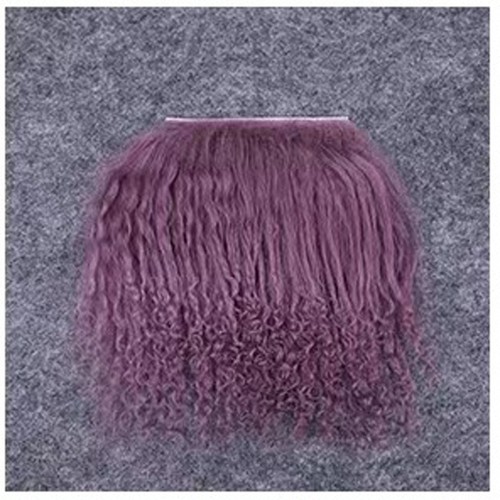 Accessories For Reborns Doll Handrooted Doll Wigs Tibetan Lamb Mohair Wool Curly - Picture 16 of 55