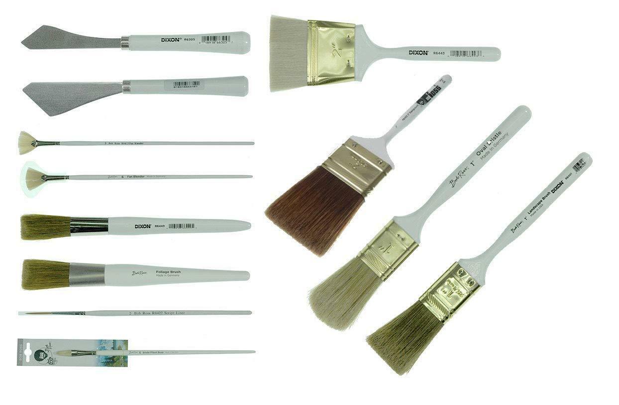 Bob Ross Deluxe Landscape Brush and Painting Knife Set, 12 Piece, BRAND NEW