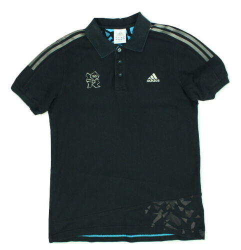 Adidas London 2012 Olympics Polo Shirt Medium 19" Pit To Pit - Photo 1 sur 12
