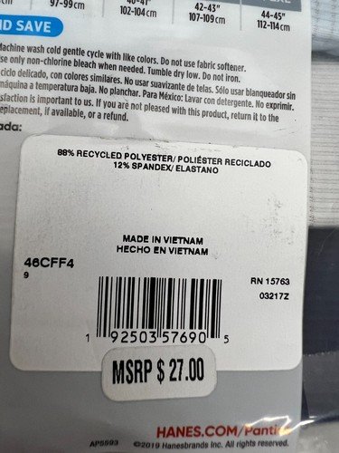 4 Hanes Ultimate Comfort Flex Fit leichte gerippte Tanga Unterwäsche Damen 9 2XL - Bild 8 von 8