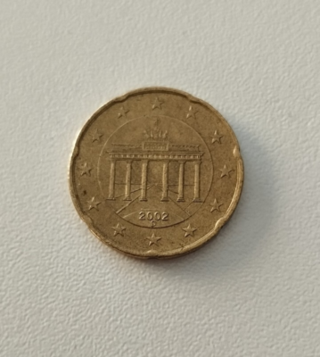 Rare 20 Euro Cents Coin - GERMANY - 2002 Mint D (MUNICH) - The Brandenburg Gate | eBay UK