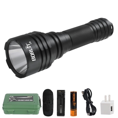 1000M Powerful Tactical LED Flashlight Torch Rechargeable Light Waterproof Lamp - Picture 7 of 11