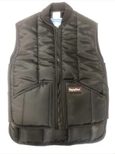 RefrigiWear Insulated Vest Iron-Tuff 0399RNAVMED Black Sz Med