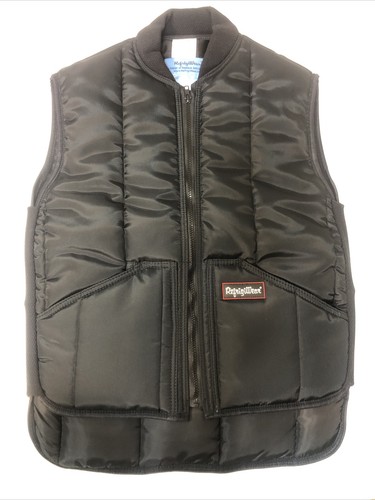 RefrigiWear Insulated Vest Iron-Tuff 0399RNAVMED Black Sz Med - Picture 1 of 6