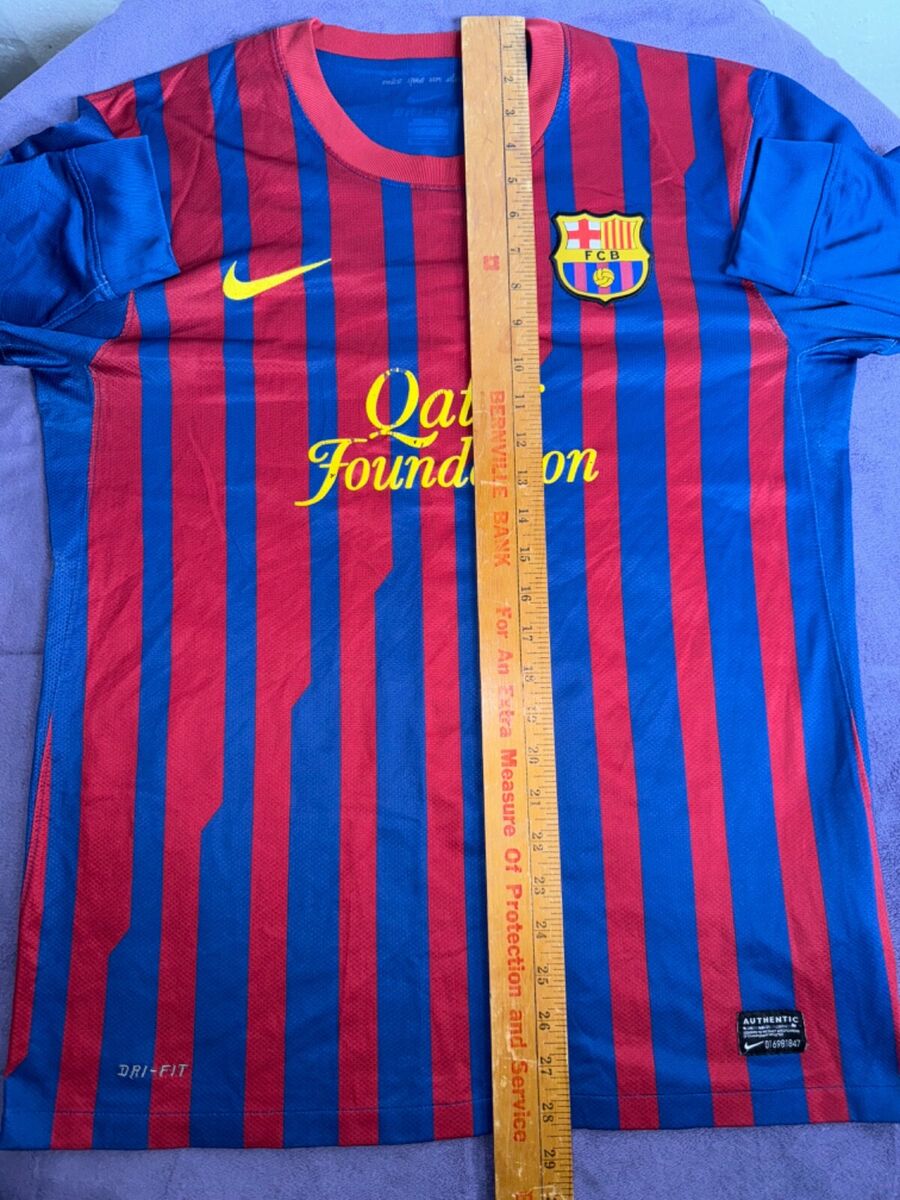 FC Barcelona 2011-12 Home Soccer Long Sleeve Jersey Nike