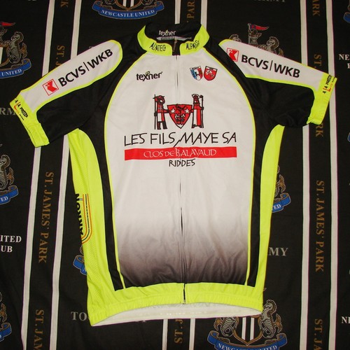 Texner Bike Cycling Jersey Shirt Cyclism Bicycle Full Zip Size L - Afbeelding 1 van 8