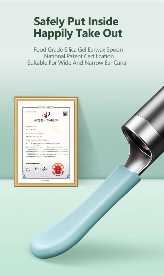 Limpiador de oídos Herramienta de eliminación de cera de oído con cámara Luz LED Otoscopio Kit de limpieza de oídos Foto 2 de 4