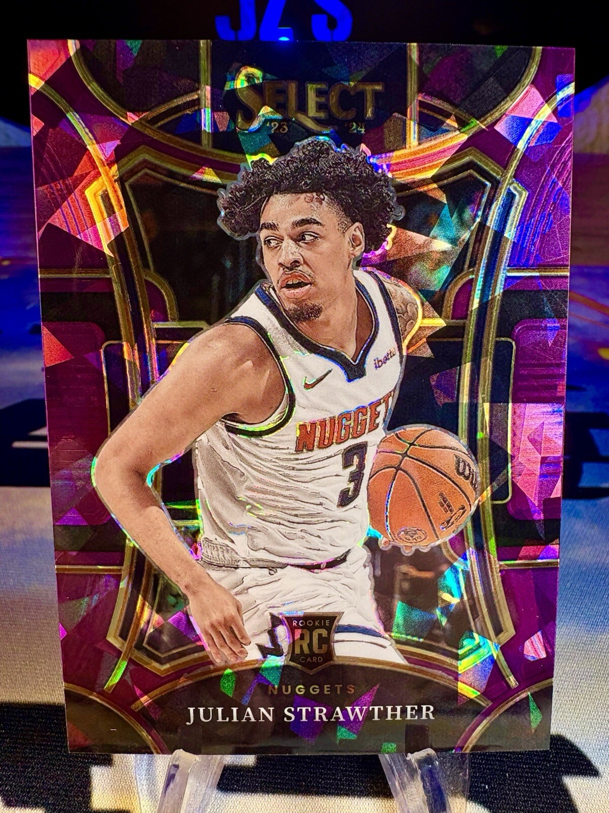 2023-24 Julian Strawther Panini Select Mezzanine Purple Ice /99 Rookie Card #31
