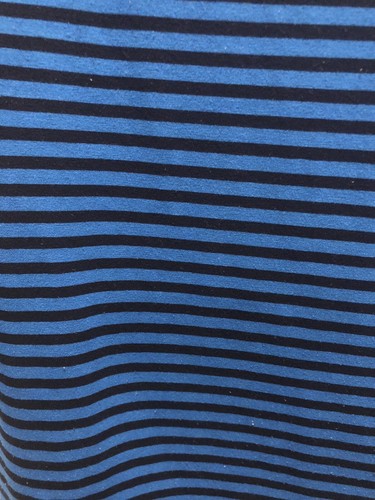 The Limited Blue And Black Striped 3/4 Length Sleeve Shirt Size Small - Picture 6 of 6