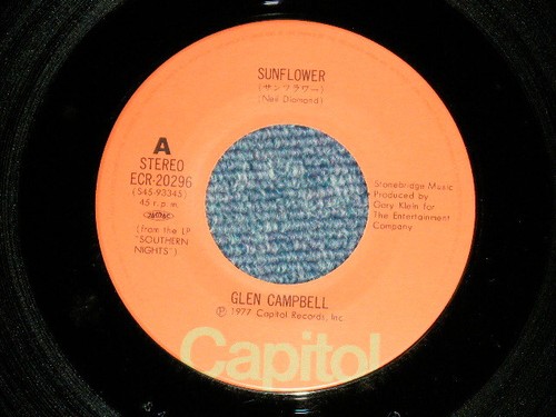 Glen Campbell Japan 1977 ECR-20296 NM 7"45 SONNENBLUME - Bild 5 von 6