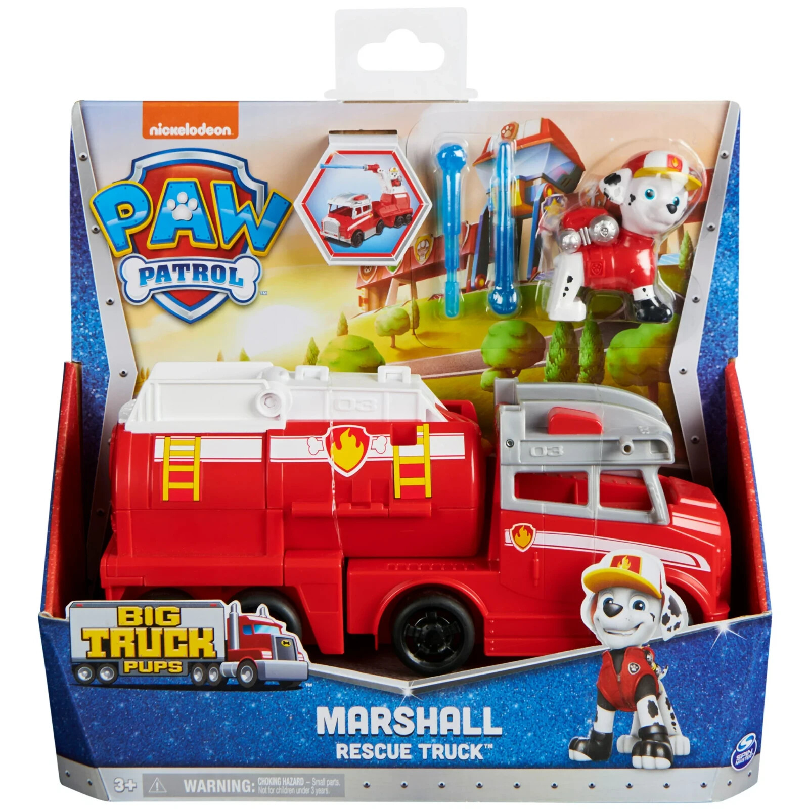 Big Truck Pup's Marshall Transforming Toy Trucks with Collectible Action Figure