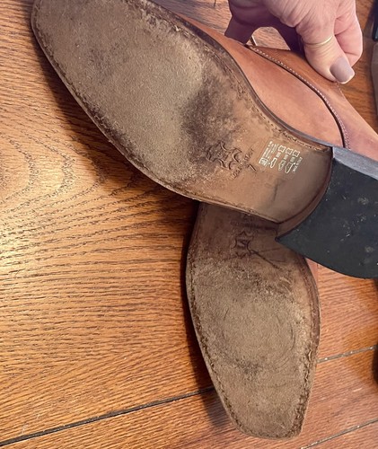 Rare Calzoleria ITALIANA Laced Oxford Square Toe- Stitched Leather (036) Sz 7 - Picture 9 of 14