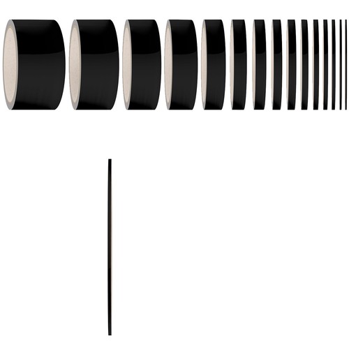 Zierstreifen Matt Schwarz 4mm Auto Klebezierleisten Cardesign Styling Stripes - Bild 1 von 6