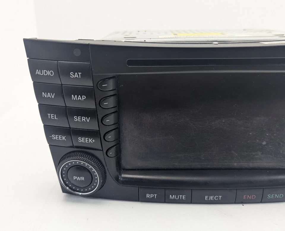 Mercedes Benz E320 2004-2008 pantalla de navegación radio AM/FM reproductor de discos CD Foto 3 de 4