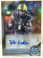 2021-2022 TYLER BADIE Bowman University True Gold Refractor RC AUTO /50 🔥