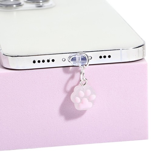 Phone Dust Plug Cat Claw Pendant Decoration For IPhone Type-C Charging Interface - Zdjęcie 2 z 16