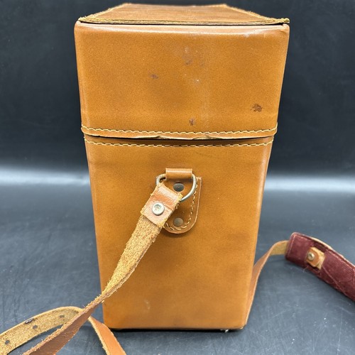 Vintage Camera Hard Carrying Case 11” x 11”x 5” Brown - Picture 17 of 21