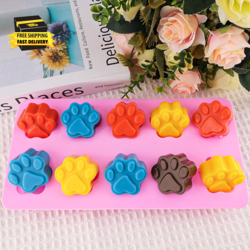 Dog Molds Silicone Puppy Dog Paw and Bone Molds Dog Treat Mold for Homemade,Baki - Picture 4 of 7