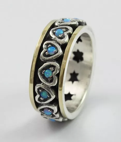 Blue spinner ring shop