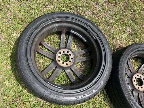 Set of 4 Black rims & tires Universal Fitment 20" inch Used in good condition . - Picture 15 of 15