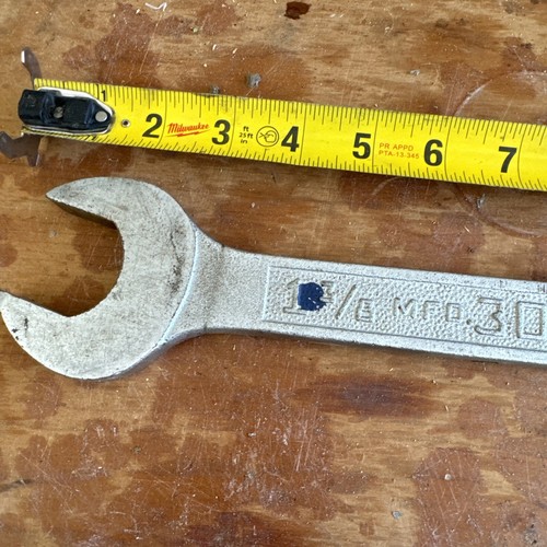 Vintage Plumb Plvmb 3060 1-3/8”x 1-7/16” Open End Wrench Pebble Finish - Picture 5 of 9