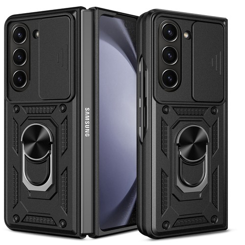 For Samsung Galaxy Z Fold 5 Hybrid Ring Case Slide Camera Cover/Screen Protector - Picture 13 of 59
