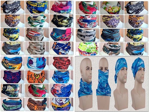 Protector facial cuello gaiter cubierta solar pasamontañas bandana bufanda banda para la cabeza 0287 - Imagen 11 de 24