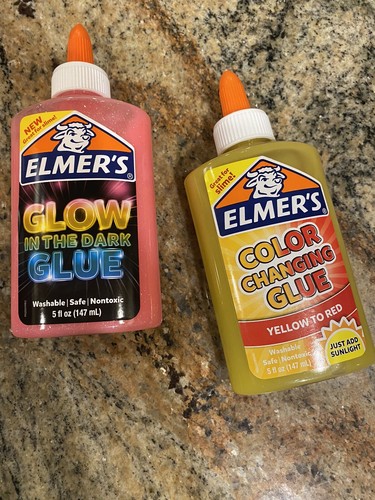 Elmer's Glow-in-the-Dark & Color changing Liquid Glue, Washable Pink,5 Ounces - Picture 1 of 2