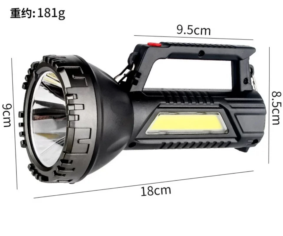 HENOYUE T40 MULTIFUNCIÓN SEARCHLIGHTA MICRO USB CARGA 5WLED+COB Foto 4 de 4