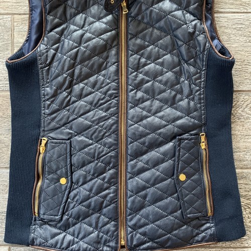 Stitch Fix FATE Rowen Quilted Vest Jacket Navy Blue Womens Size Medium - Picture 3 of 9