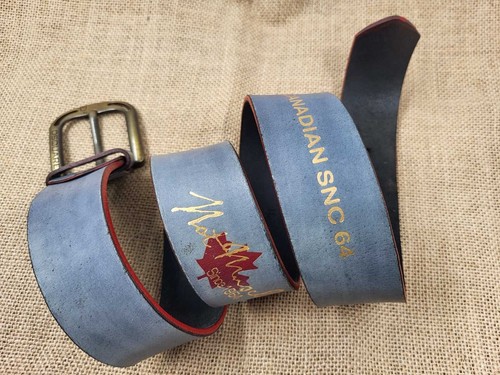 DSQUARED2 Leather Belt Size 79/31 Gray Pin Buckle Logo - Picture 2 of 9