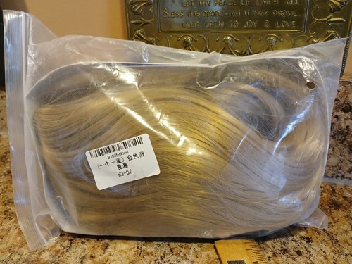 Parrucca donna bionda sintetica lunga 14" - Foto 11 di 14