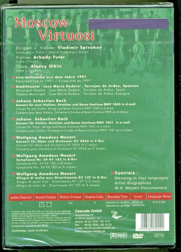 Moscow Virtuosi: Vladimir Spivakov DVD Violin Oboe ***NEW*** - Imagen 2 de 2