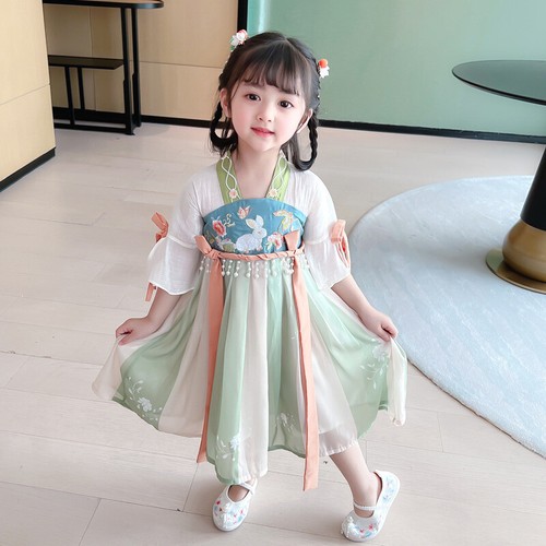 Girls' Hanfu Chinese Style Super Immortal Summer Dress - Picture 6 of 20