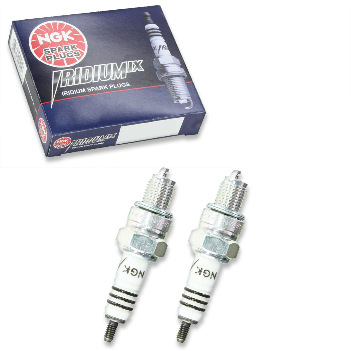 2 pc NGK 7274 CR6HIX Iridium IX Spark Plugs for 99000-69835-C6R qv