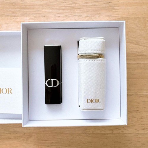 Juego de soporte para lápiz labial Christian Dior platino solo para miembros novedad Rouge Dior 720S - Imagen 1 de 3