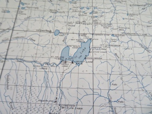 1958 Gifford Pinchot National Forest Map Lewis River - Spirit Lake 22" x 17" - Picture 13 of 21