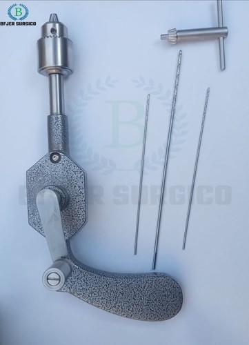 Bone universal Drill with S.S Closed Geard With Case orthopedics 5 piece set - Picture 2 of 3