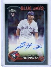 2024 Topps Chrome SPENCER HORWITZ RC Autograph Card Blue Jays