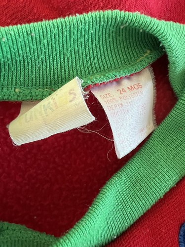 Funkids Dinosaur Sweatshirt Vintage Size 24 Months Pullover Bright Colors 2-31 - Picture 5 of 5