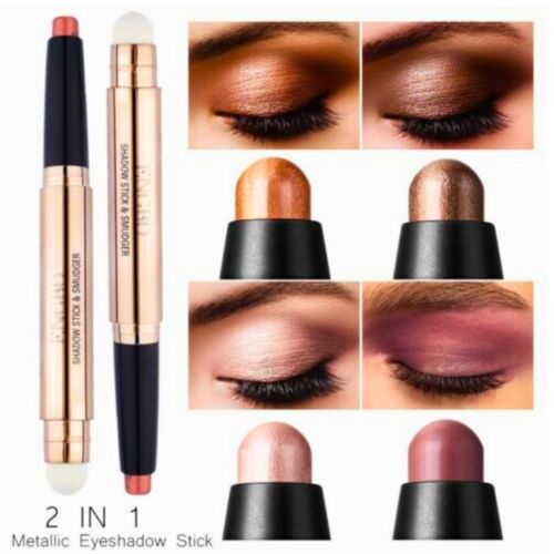Eyeshadow Pen Cream Eye Shadow Pencil Shimmer Stick Makeup 18 Color Double-Head - Picture 6 of 24