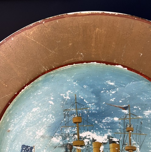 Insegna costiera Chippy nautica dipinta a mano nave navale USS Yosnite - Foto 6 di 7