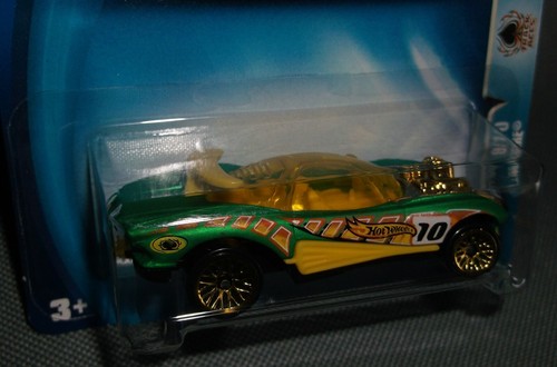 Hot Wheels 2003 #185 Track Aces #9 of 10 Flashfire 10 Green Yellow Gold WSPs - Picture 2 of 2